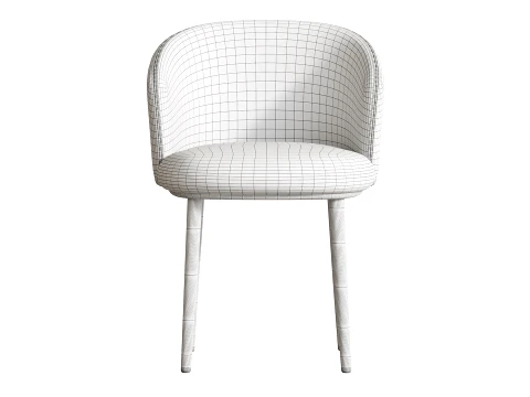Balanced Outlined Arm Chair 3D Model