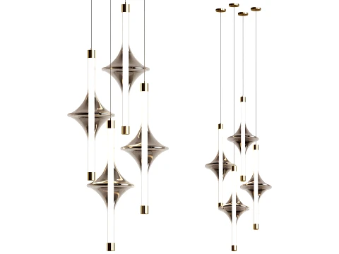 Chandelier Rain 3D Model