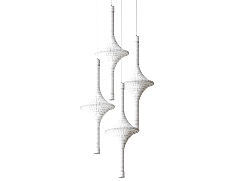 Chandelier Rain 3D Model