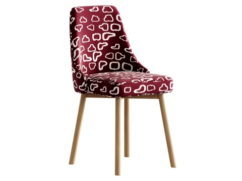 Contemporary Upholstered Dining Chair 3D Model