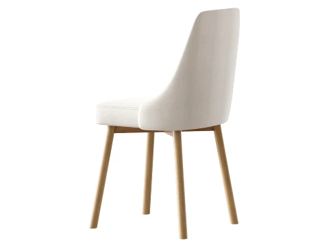 Contemporary Upholstered Dining Chair 3D Model