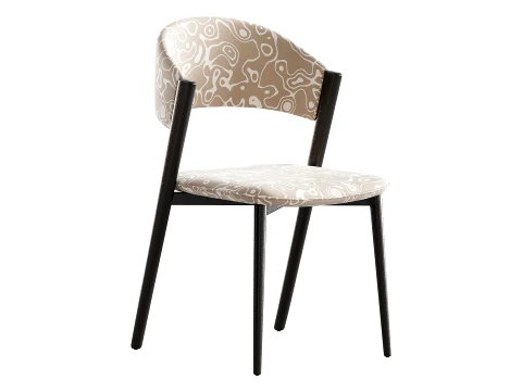 Contemporary Armless Chair 3D Model