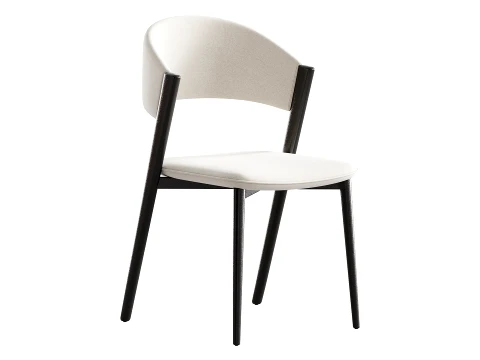Contemporary Armless Chair 3D Model