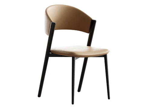 Contemporary Armless Chair 3D Model