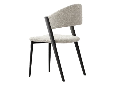 Contemporary Armless Chair 3D Model