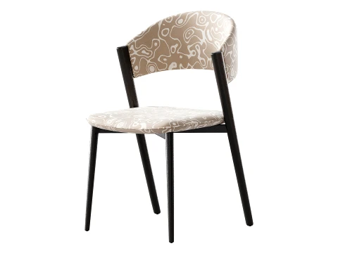 Contemporary Armless Chair 3D Model