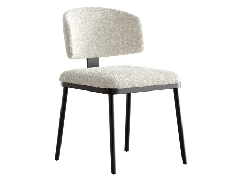Contemporary Ink Steel Arm Chair 3D Model