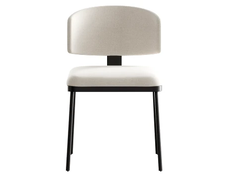 Contemporary Ink Steel Arm Chair 3D Model