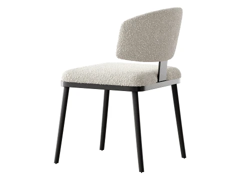 Contemporary Ink Steel Arm Chair 3D Model