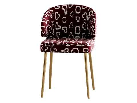 Contemporary Low Back Padded Armless Chair 3D Model