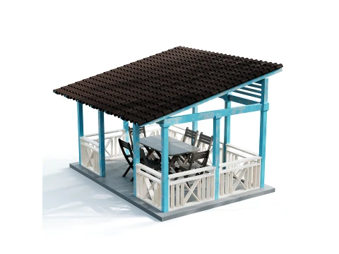 Gazebo 01 3D Model