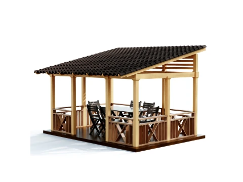 Gazebo 01 3D Model