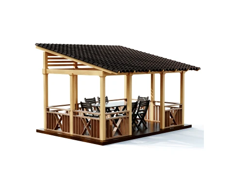 Gazebo 01 3D Model