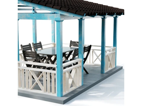 Gazebo 01 3D Model