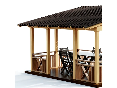 Gazebo 01 3D Model