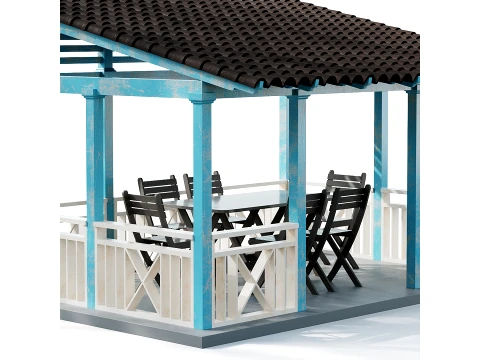 Gazebo 01 3D Model