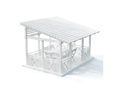 Gazebo 01 3D Model
