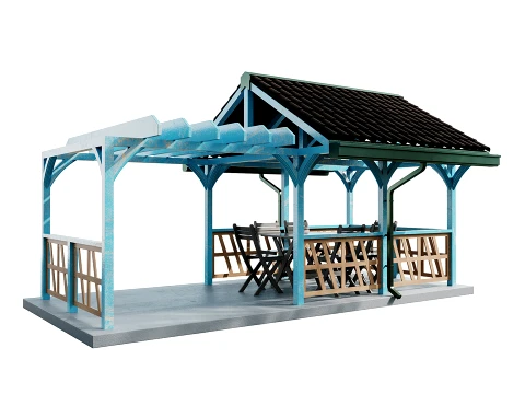 Gazebo 3 3D Model