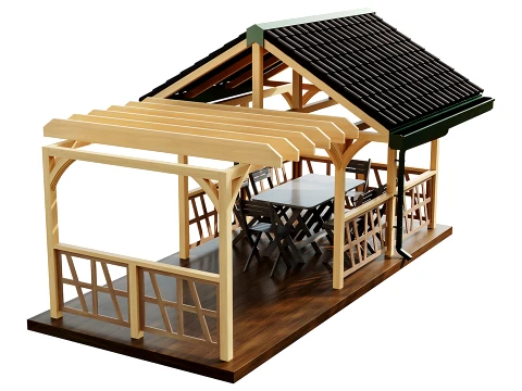 Gazebo 3 3D Model