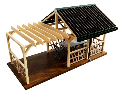 Gazebo 3 3D Model