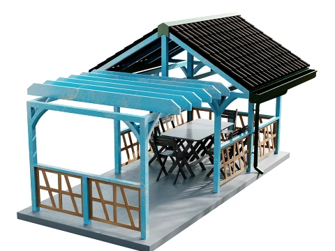 Gazebo 3 3D Model
