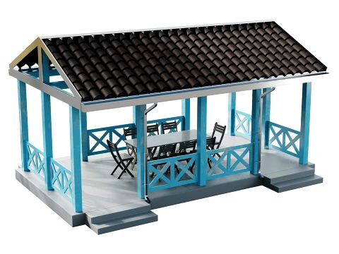 Gazebo 4 3D Model