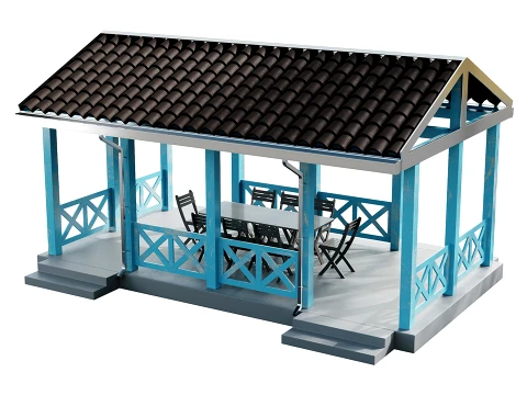 Gazebo 4 3D Model