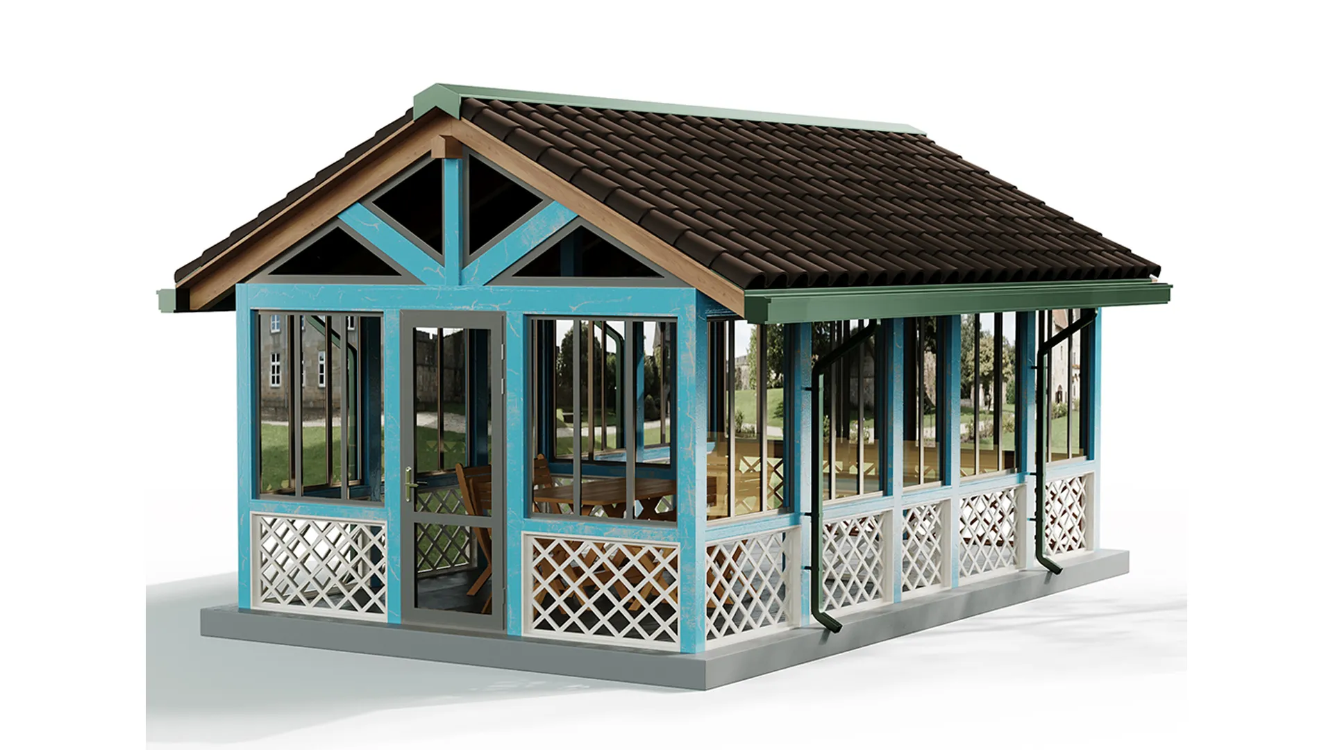 GAzebo 05 3D Model .c4d .max .obj .3ds .fbx .stl .blend 