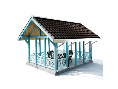 Gazebo 06 3D Model