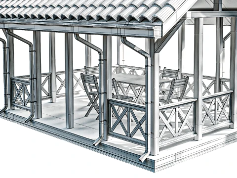 Gazebo 06 3D Model