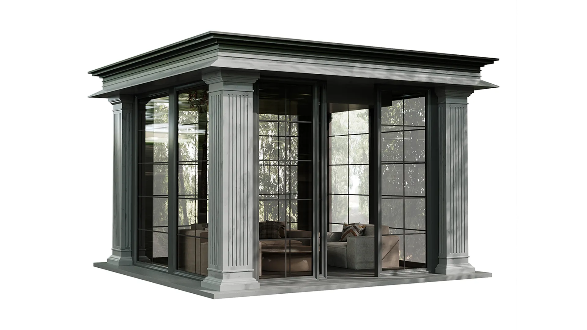 Gazebo-09 3D Model .c4d .max .obj .3ds .fbx .stl .blend