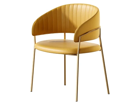 Glam Home Kitchen Dining Chair 3D Model