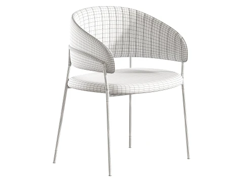 Glam Home Kitchen Dining Chair 3D Model