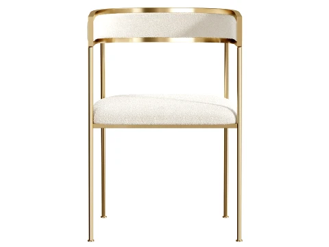 Glam Velvet Dining Side Chair 3D Model
