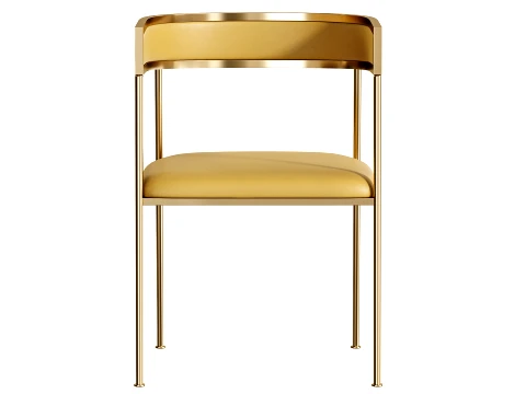 Glam Velvet Dining Side Chair 3D Model