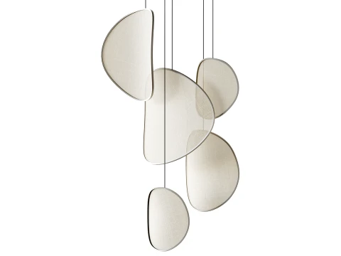 LED fabric pendant lamp 3D Model