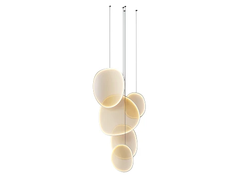 LED fabric pendant lamp 3D Model
