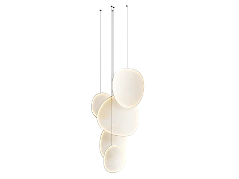 LED fabric pendant lamp 3D Model