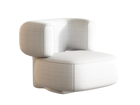 Litho armchair 3D Model