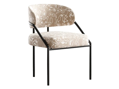 Metal Kitchen and Dining Room Chair 3D Model