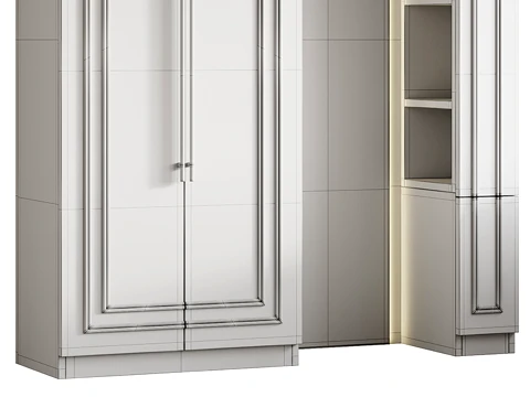 Neoclassical Style Hallway 13 3D Model