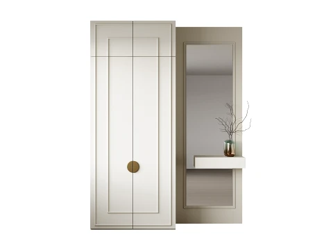 Neoclassical Style Hallway 18 3D Model