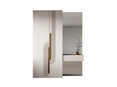 Neoclassical Style Hallway 20 3D Model