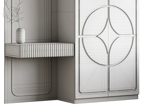 Neoclassical Style Hallway 21 3D Model