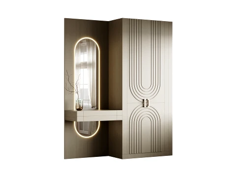 Neoclassical Style Hallway 22 3D Model