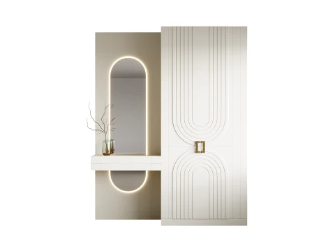 Neoclassical Style Hallway 22 3D Model