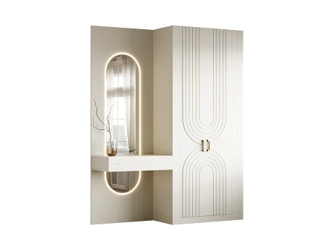 Neoclassical Style Hallway 22 3D Model