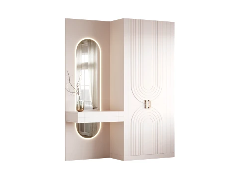 Neoclassical Style Hallway 22 3D Model