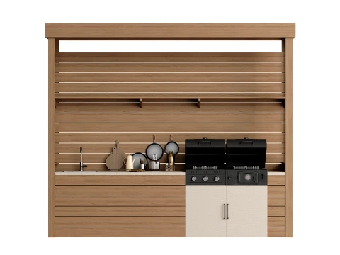 Outdoor Kitchen 03 3D Model
