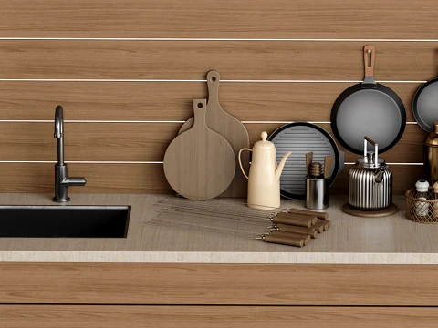 Outdoor Kitchen 03 3D Model